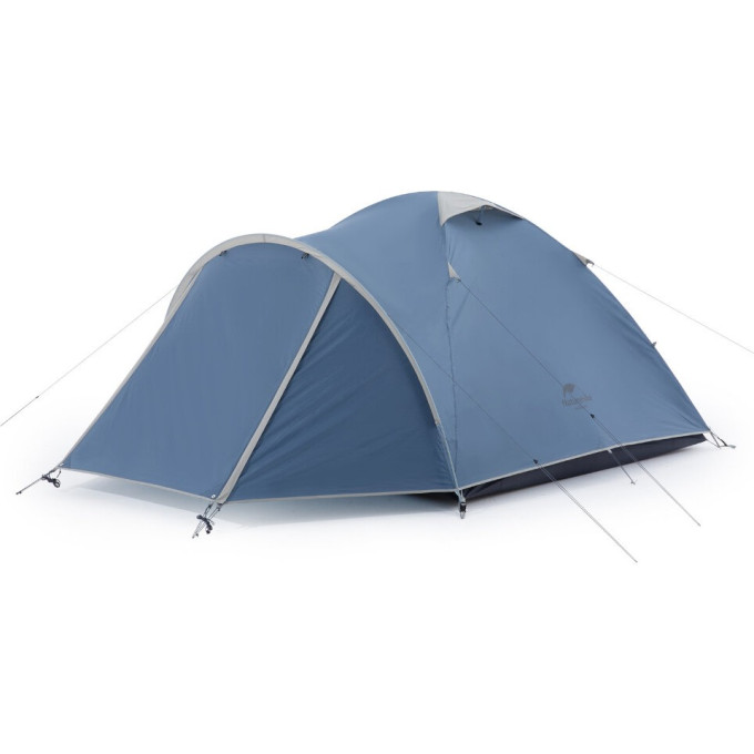 Палатка NATUREHIKE NH21ZP015 трехместная + 1 допместо, голубой 6927595794012