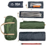 Палатка одноместная NATUREHIKE NH18A095-D сверхлегкая+коврик оранжевая 6927595701836